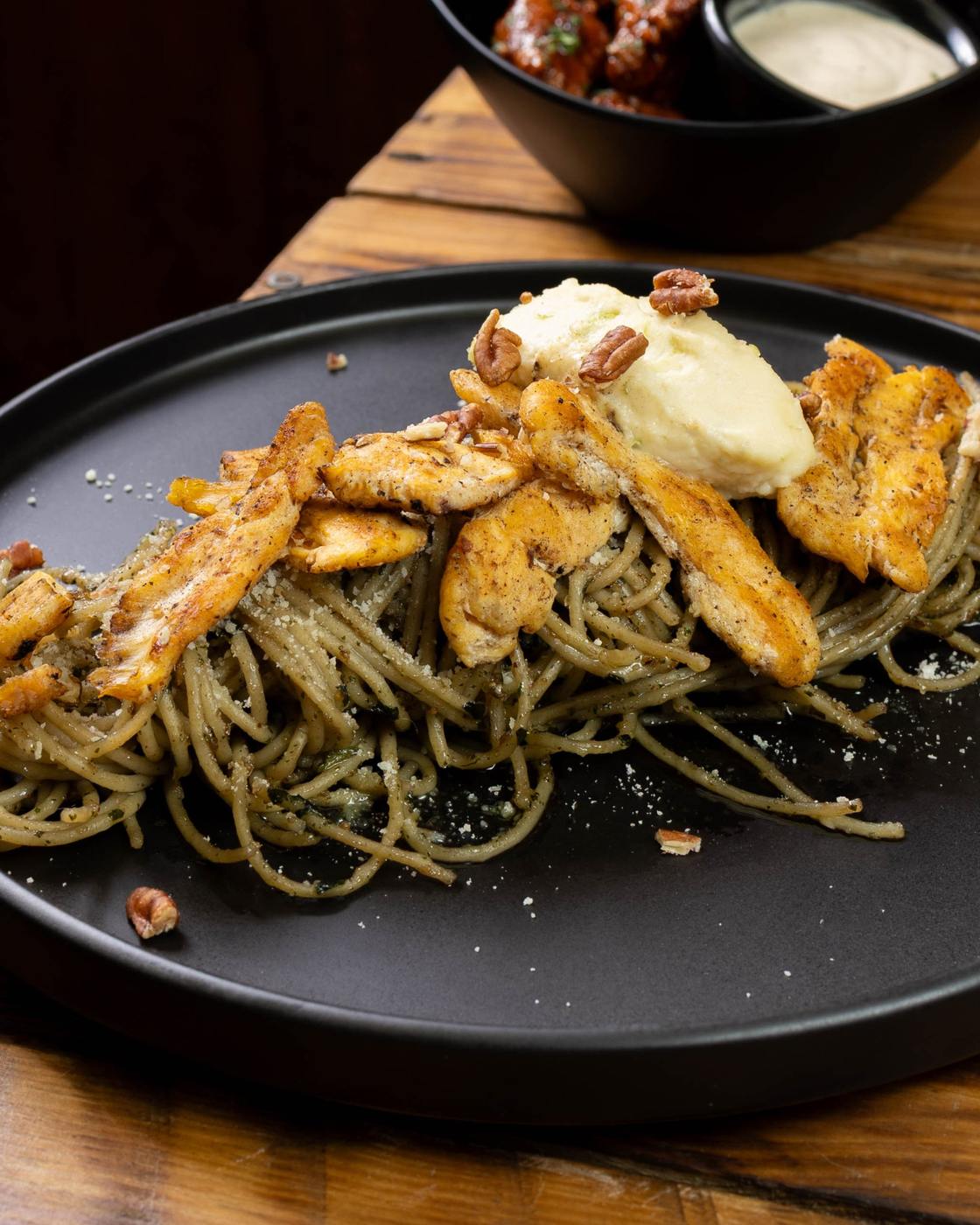 Pesto de 3 hierbas y nuez